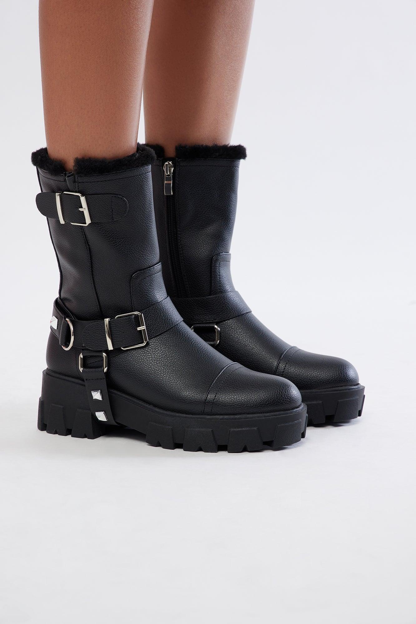 Logan Moto Booties - Black Product Image