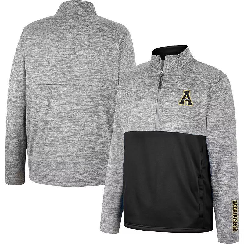 Mens Colosseum Gray NDSU Bison John Half-Zip Jacket Product Image