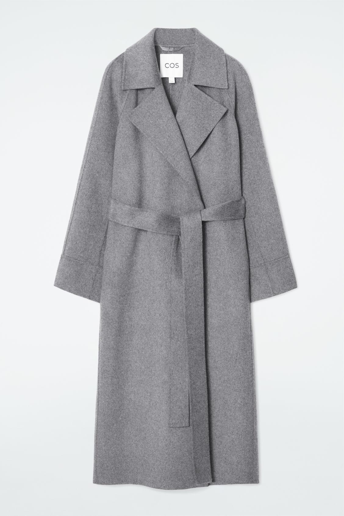 BELTED DOUBLE-FACED WOOL COAT Product Image