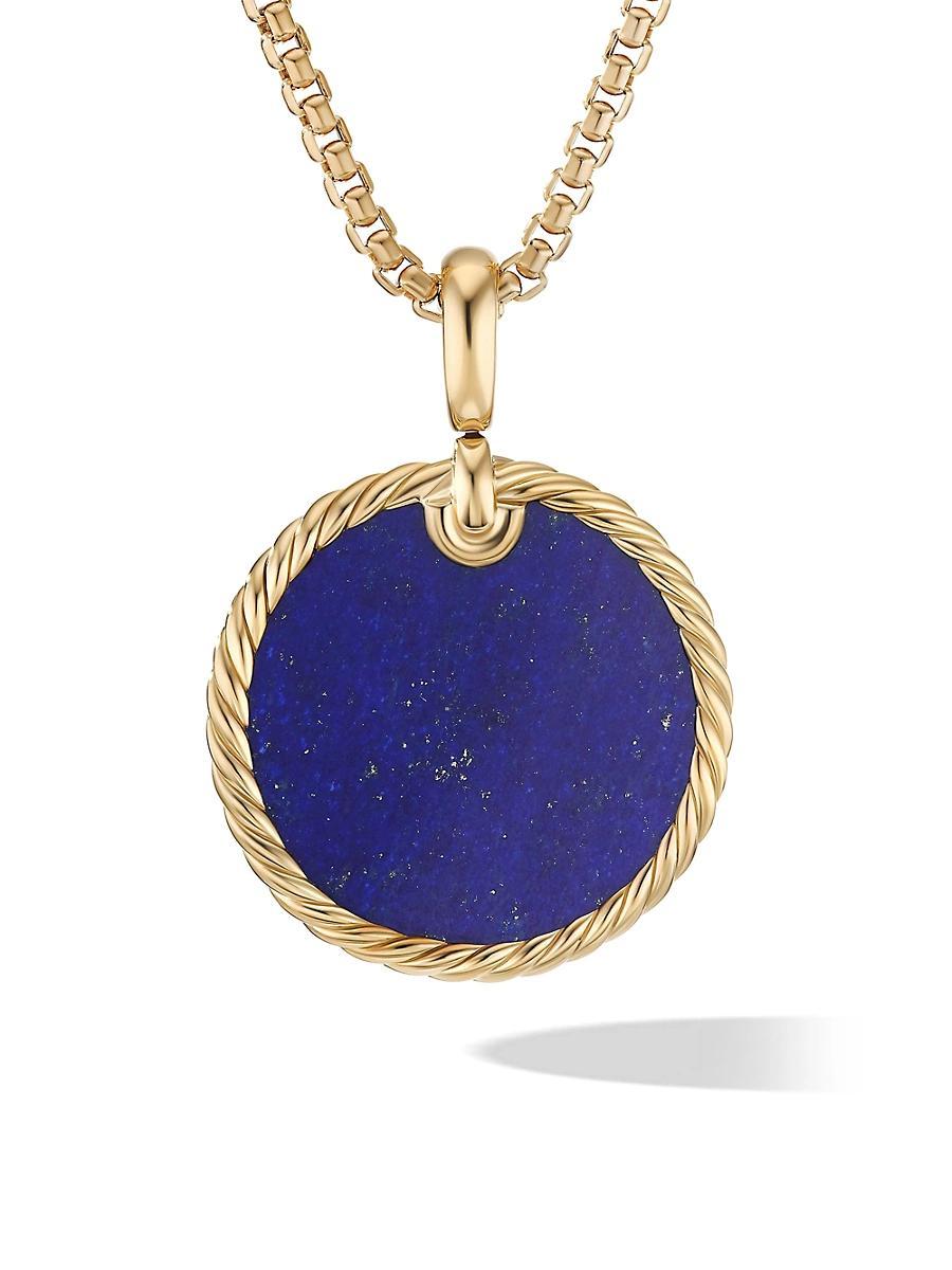 Womens DY Elements Disc Pendant in 18K Yellow Gold Product Image