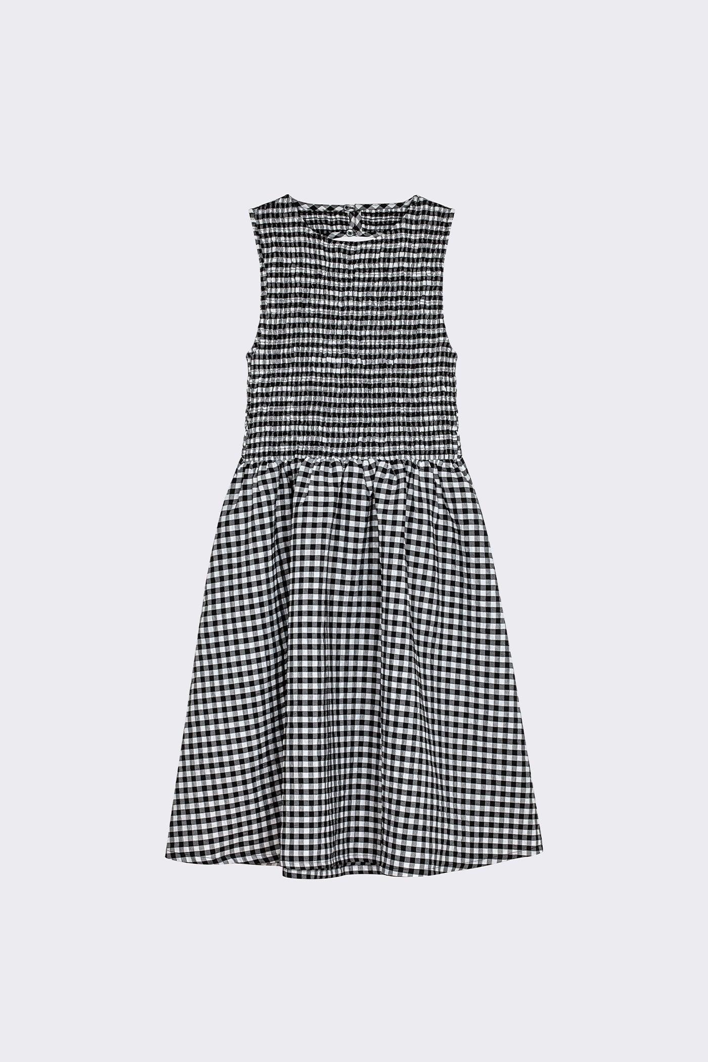Garden Dress - Black Check Product Image