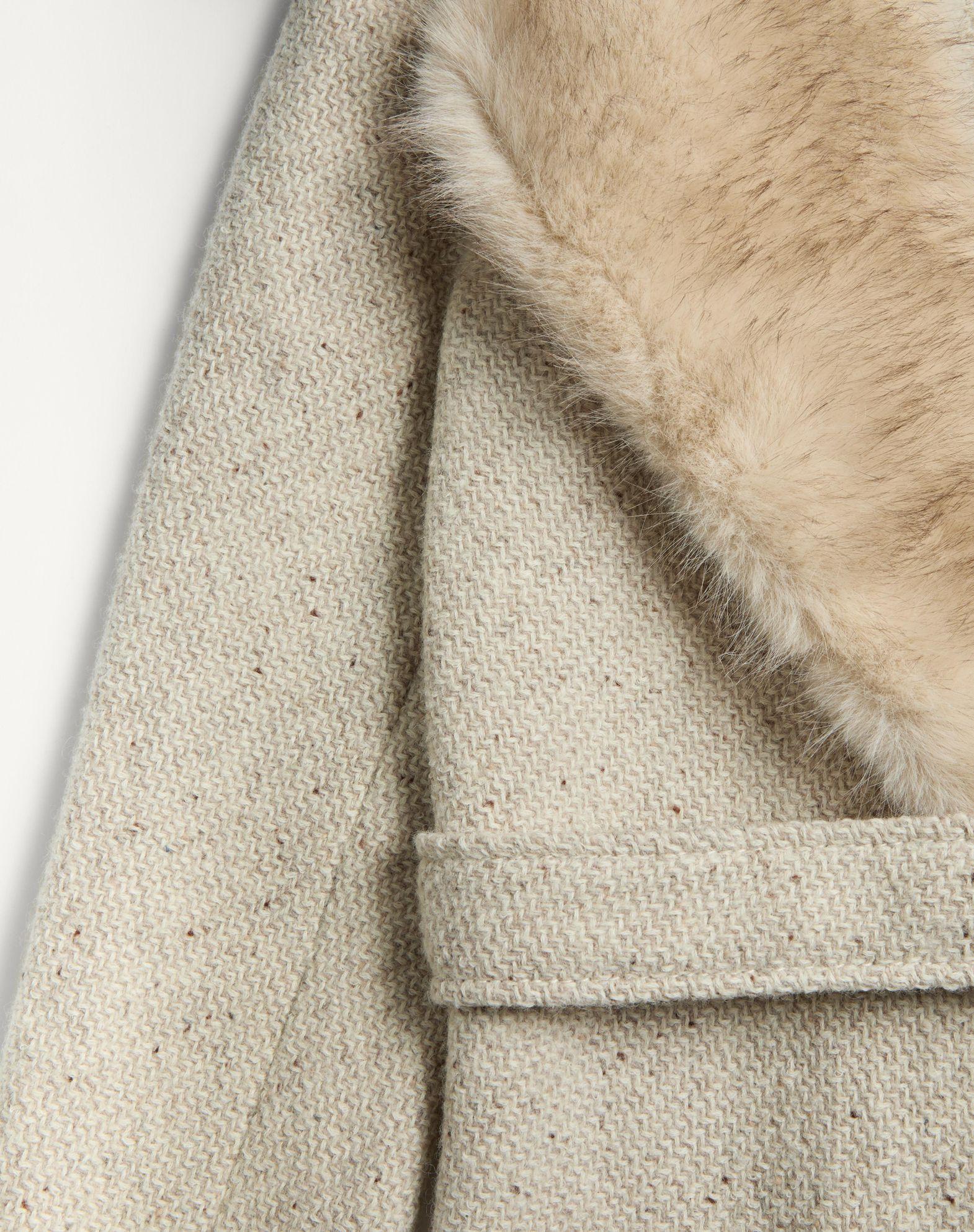 Coat In Textured Wool Product Image