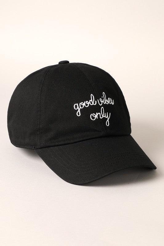 Good Vibes Only Baseball Cap Product Image
