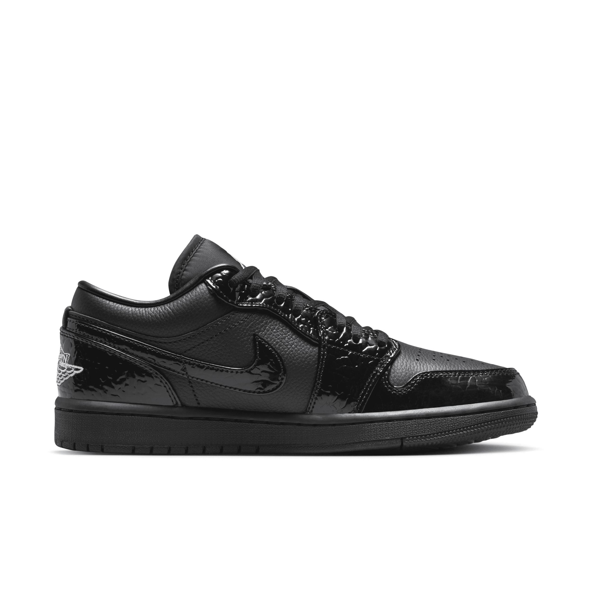 Jordan Womens AJ 1 Low SE GJ - Shoes Black/Black Product Image