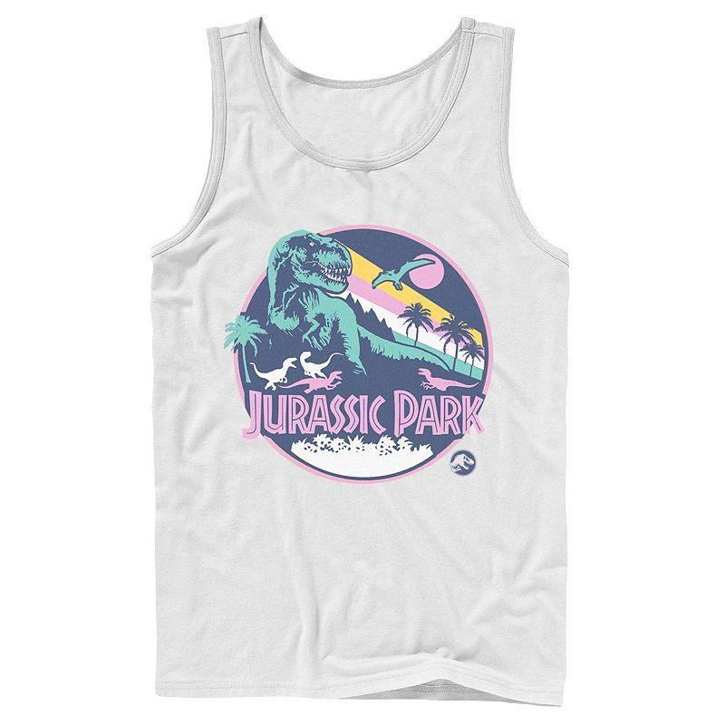 Men's Jurassic Park Retro Rex Scene Tank Top, Size: XL, Black Product Image