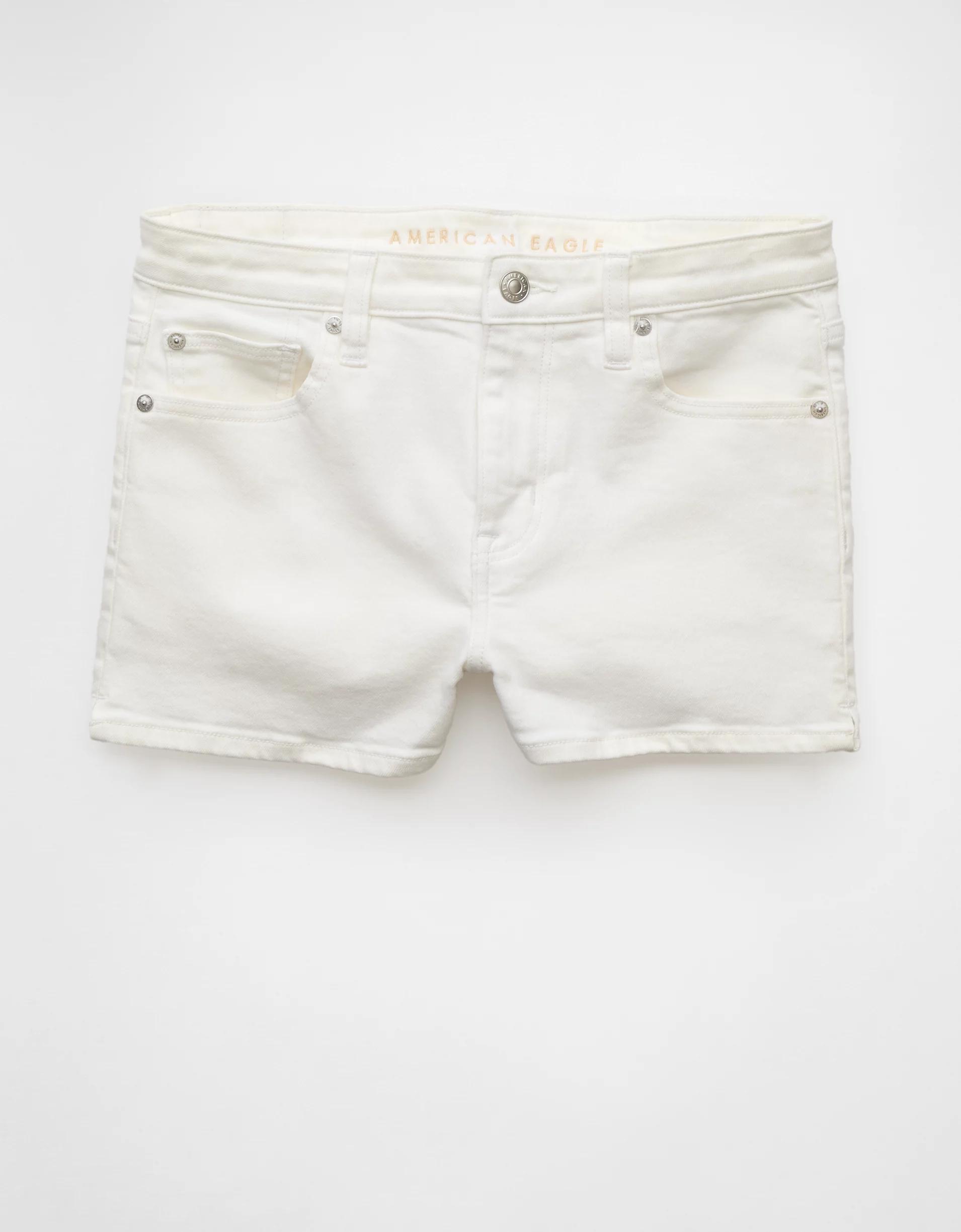 AE Next Level High-Waisted Denim Short Short Product Image