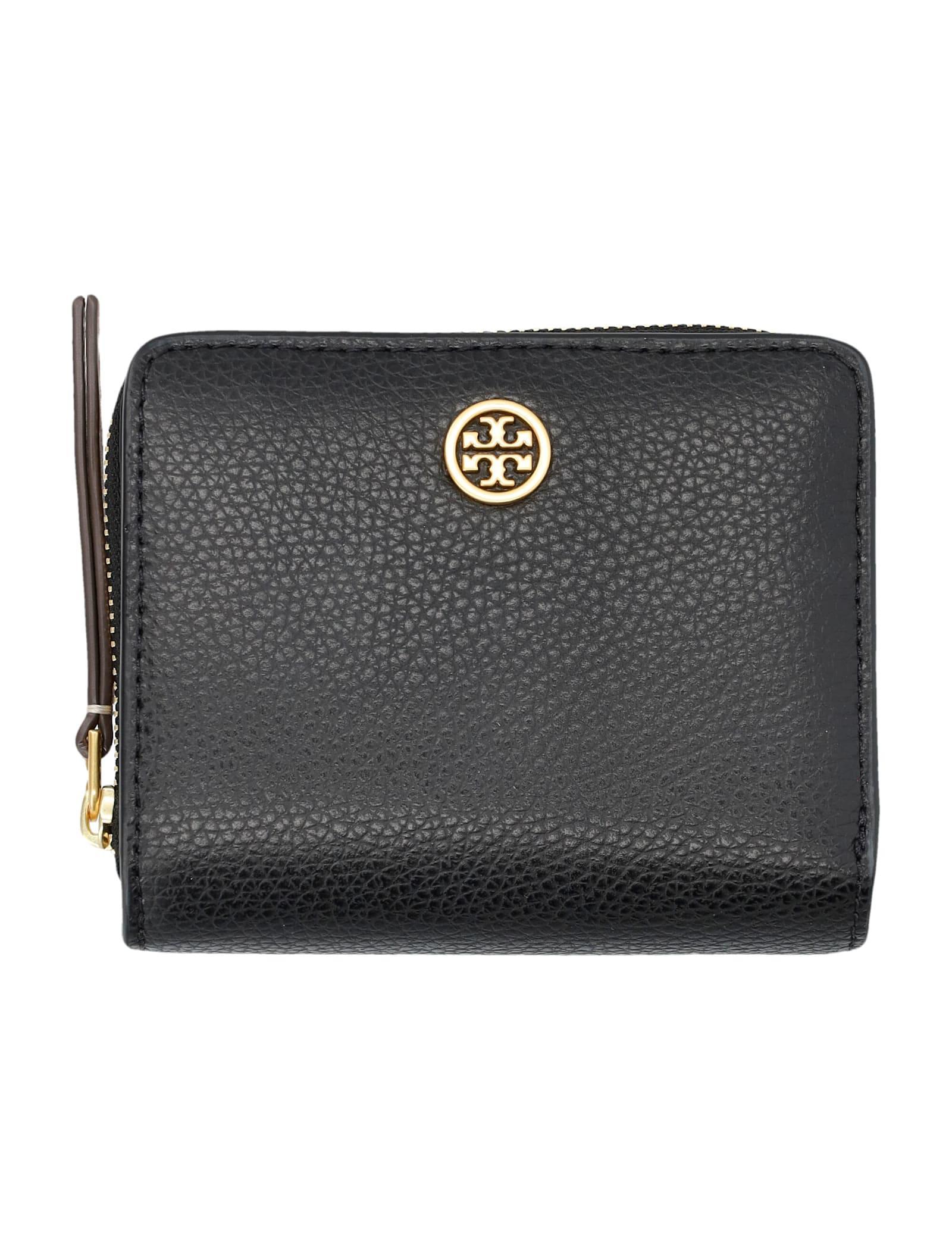 TORY BURCH Robinson Bi-fold Wallet In Black Product Image