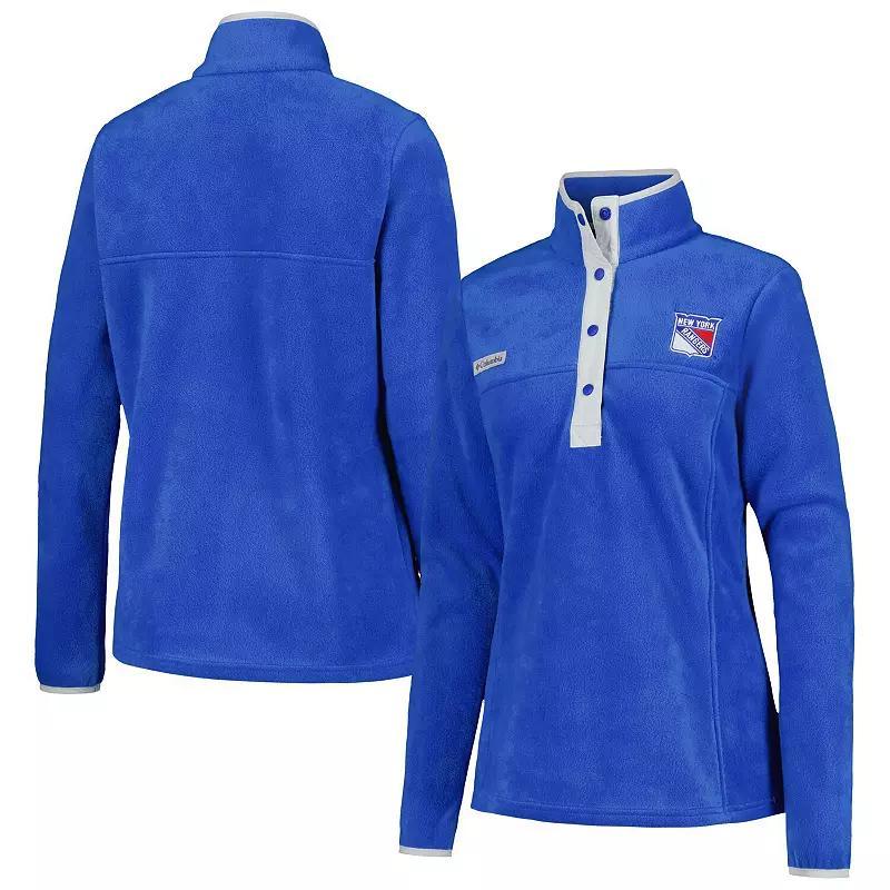 Women's Columbia Blue New York Rangers Benton Springs Half-Snap Jacket,  Product Image