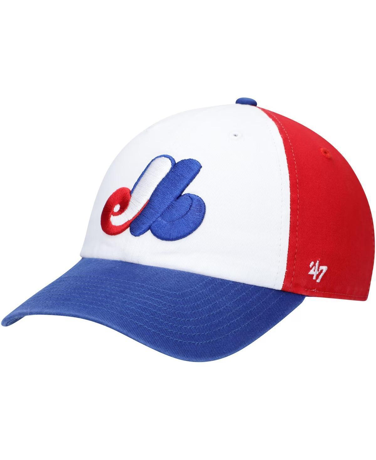 Mens 47 White Montreal Expos Logo Cooperstown Collection Clean Up Adjustable Hat Product Image