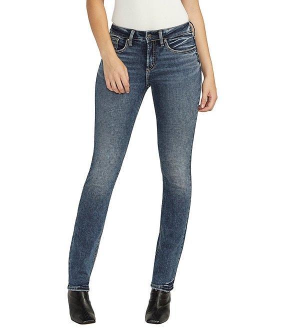 Silver Jeans Co. Suki Mid Rise5-Pocket Styling Straight Jeans Product Image