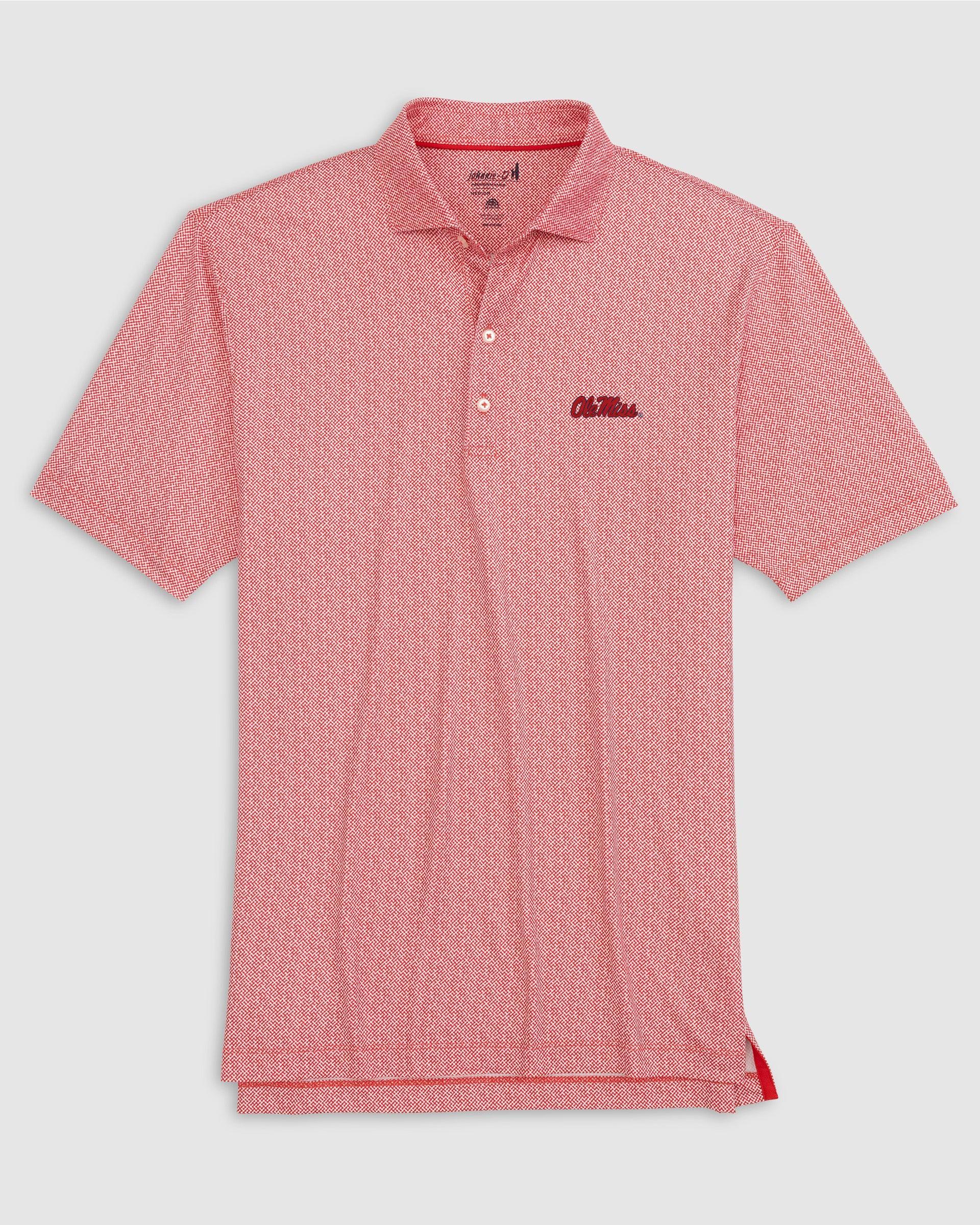 johnnie-O Ole Miss Hinson Jersey Performance Polo - Stacked Logo Product Image