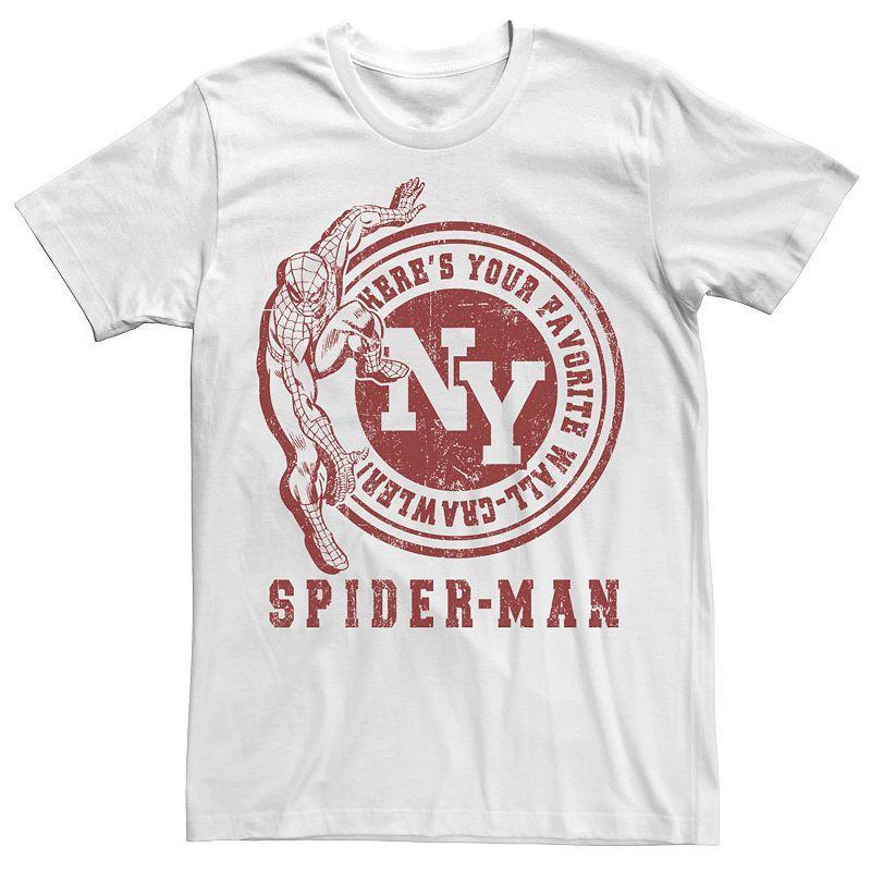 Men's Marvel Spider-Man Favorite Rock Crawler Tee, Size: 3XL, Light Blue Product Image