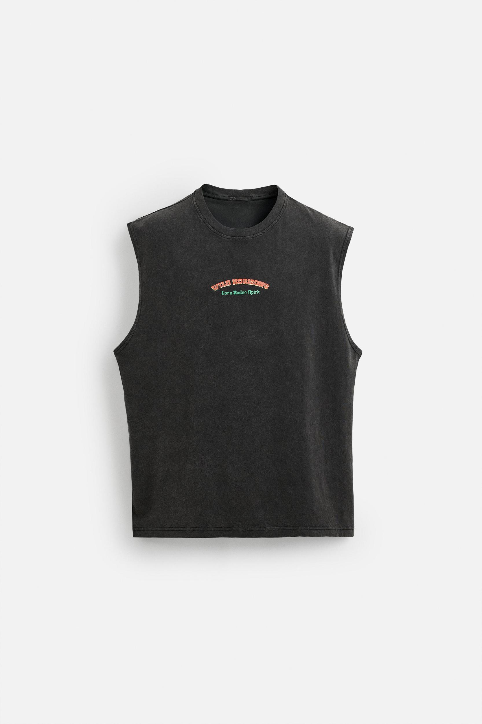 WASHED GRAPHIC TANK TOP Product Image