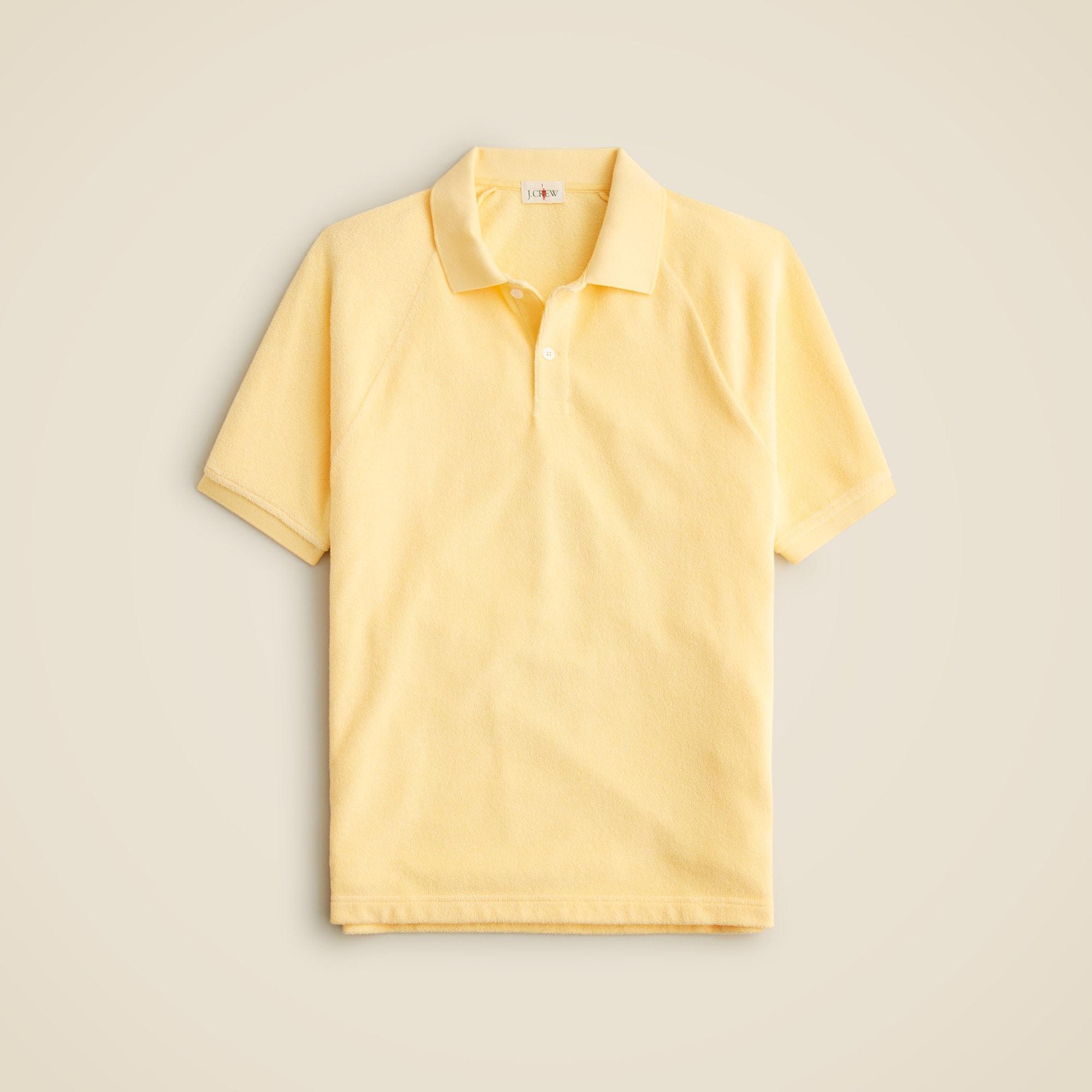 Terry cloth polo shirt Product Image