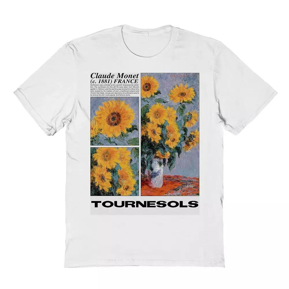 Men's Fine Art - Tournesols Graphic Tee, Size: XL, Beige Khaki Product Image