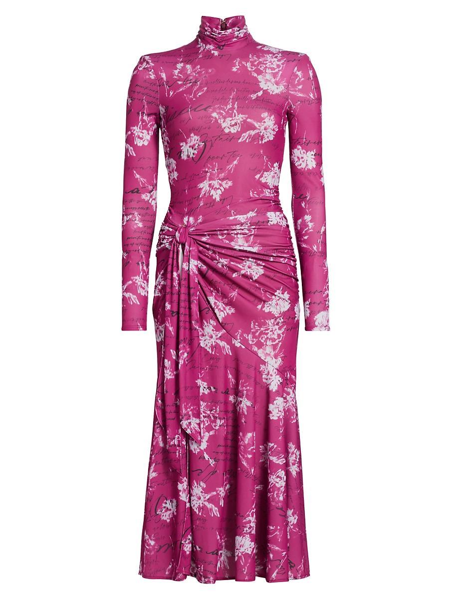 Womens Warm Carnation Johnson Midi-Dress Product Image