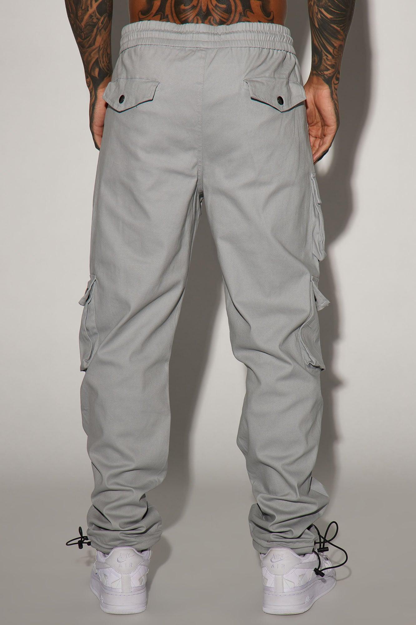Roaming Twill Cargo Pants - Grey Product Image