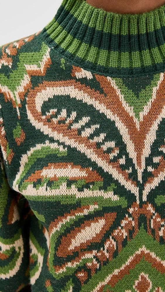 FARM Rio Pineapple Ikat Green Sweater | Shopbop Product Image