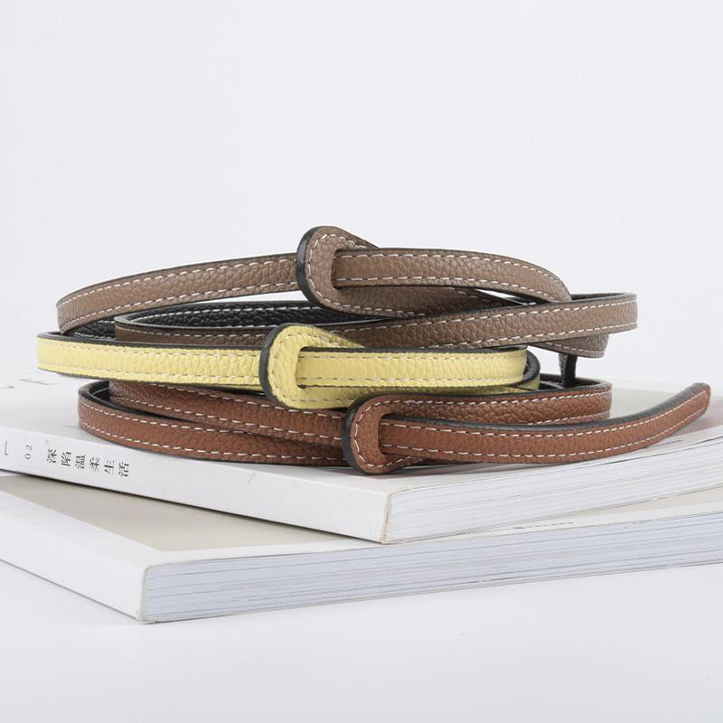 Genuine Leather Thin Belt Product Image