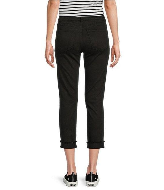 KUT from the Kloth Stretch Denim High Rise Cropped Straight Leg Jeans Product Image