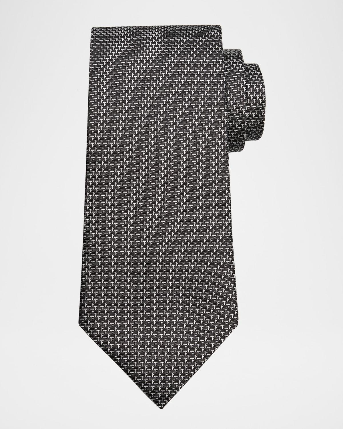 Mens Mini Monogram Silk Tie Product Image