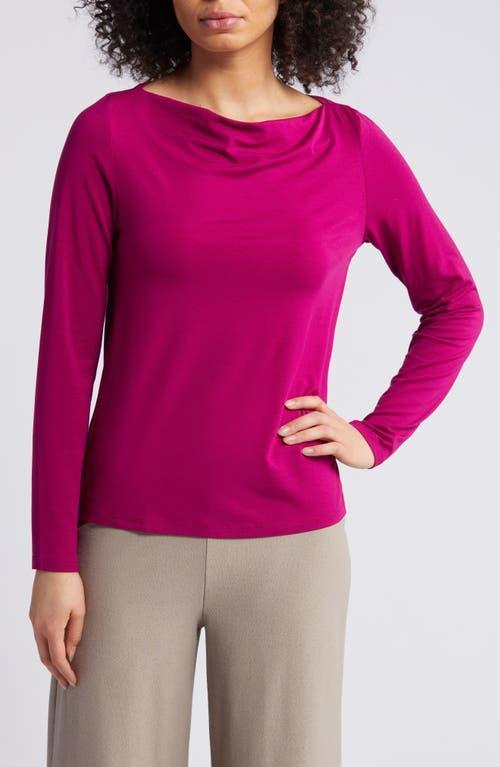 Eileen Fisher Cowl Neck Top (Rhapsody) Women's Clothing Product Image