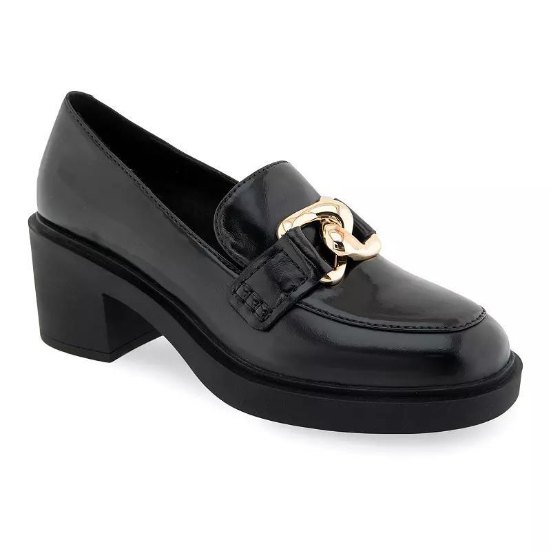 Aerosoles Gibbon Womens Block Heeled Loafers Product Image