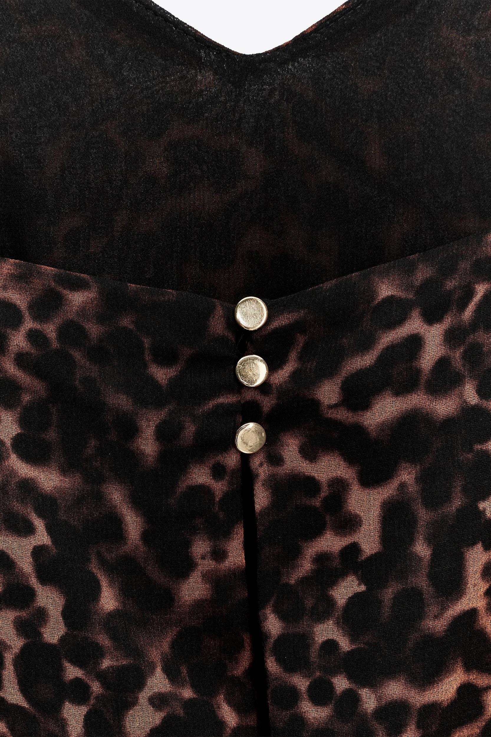 ANIMAL PRINT MIDI DRESS Product Image