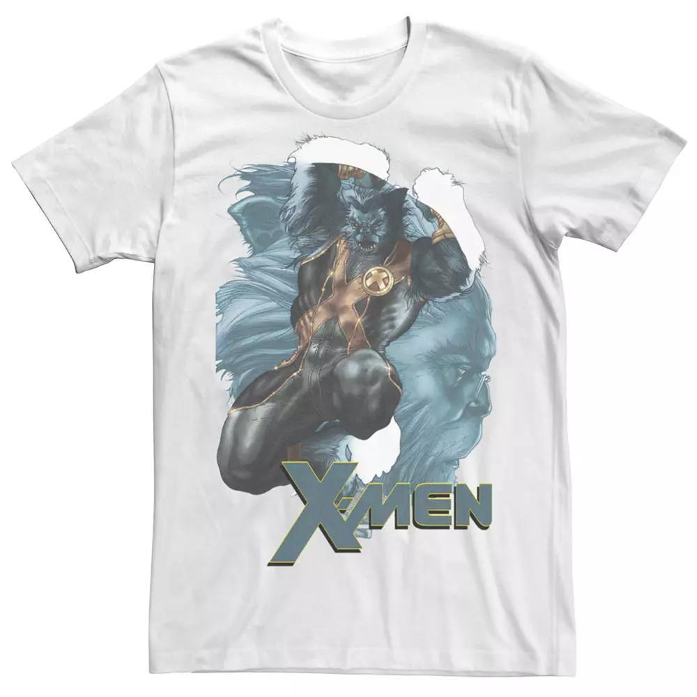 Men's Marvel X-Men Beast Suited Up Portrait Tee, Size: 3XL, White Product Image