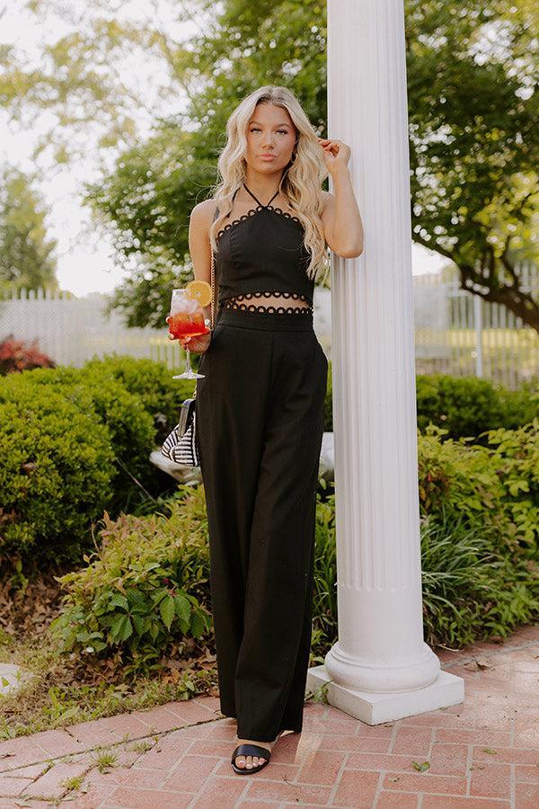 Penthouse Chic Linen-Blend Halter Top Product Image