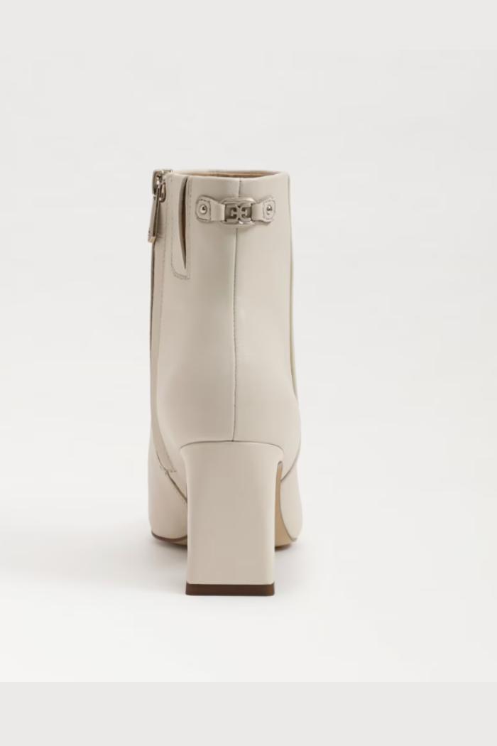 Saige Ankle Bootie - Modern Ivory Leather Product Image