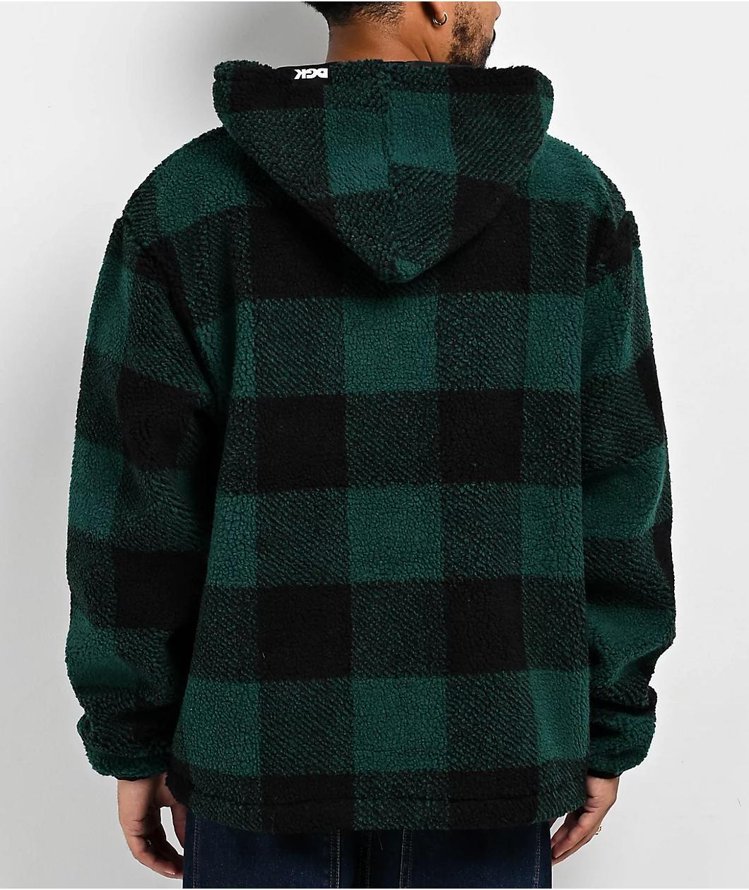 DGK Mega Green Sherpa Zip Hoodie Product Image