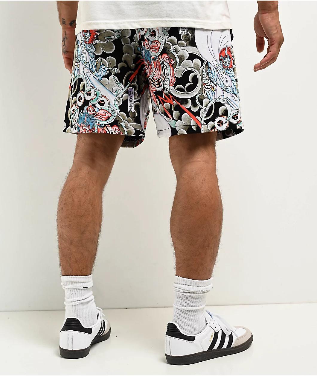 Ed Hardy Japan Bee Print Shorts Product Image