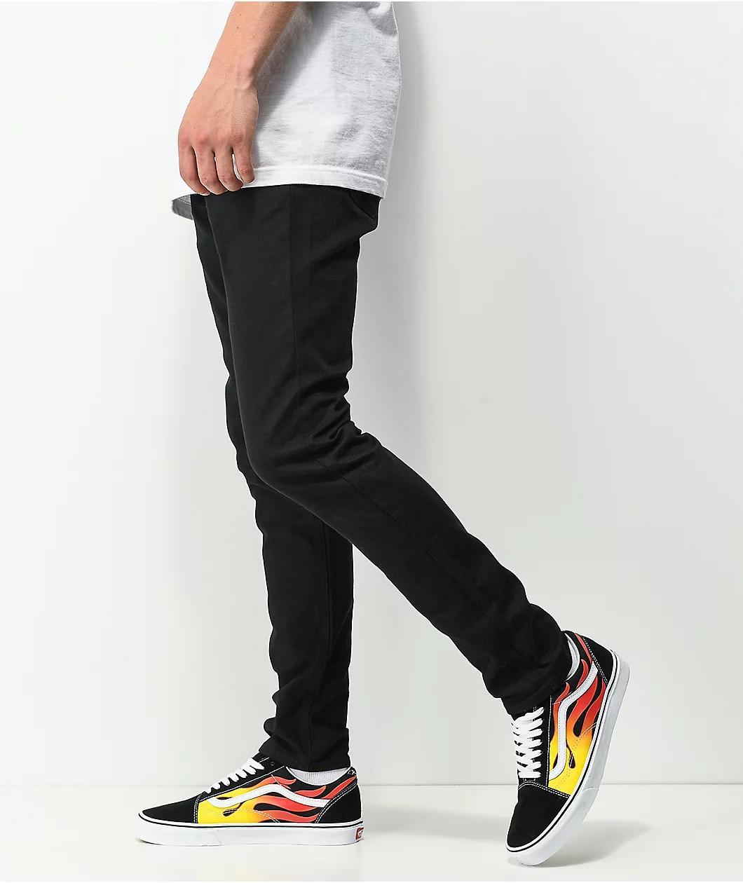 Empyre Verge Tapered Black Skinny Jeans Product Image