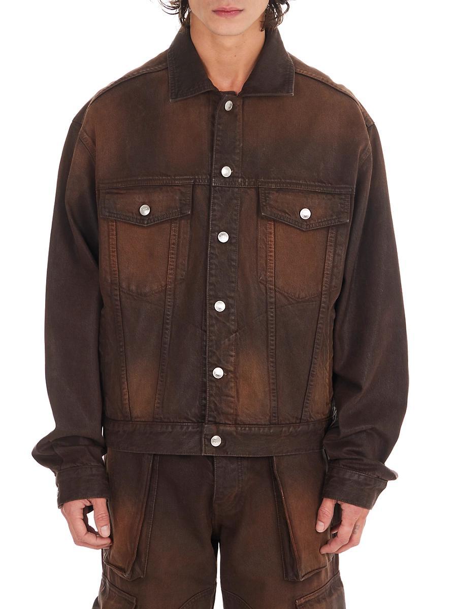 Mens Summerland Ranch Waxed Denim Trucker Jacket Product Image