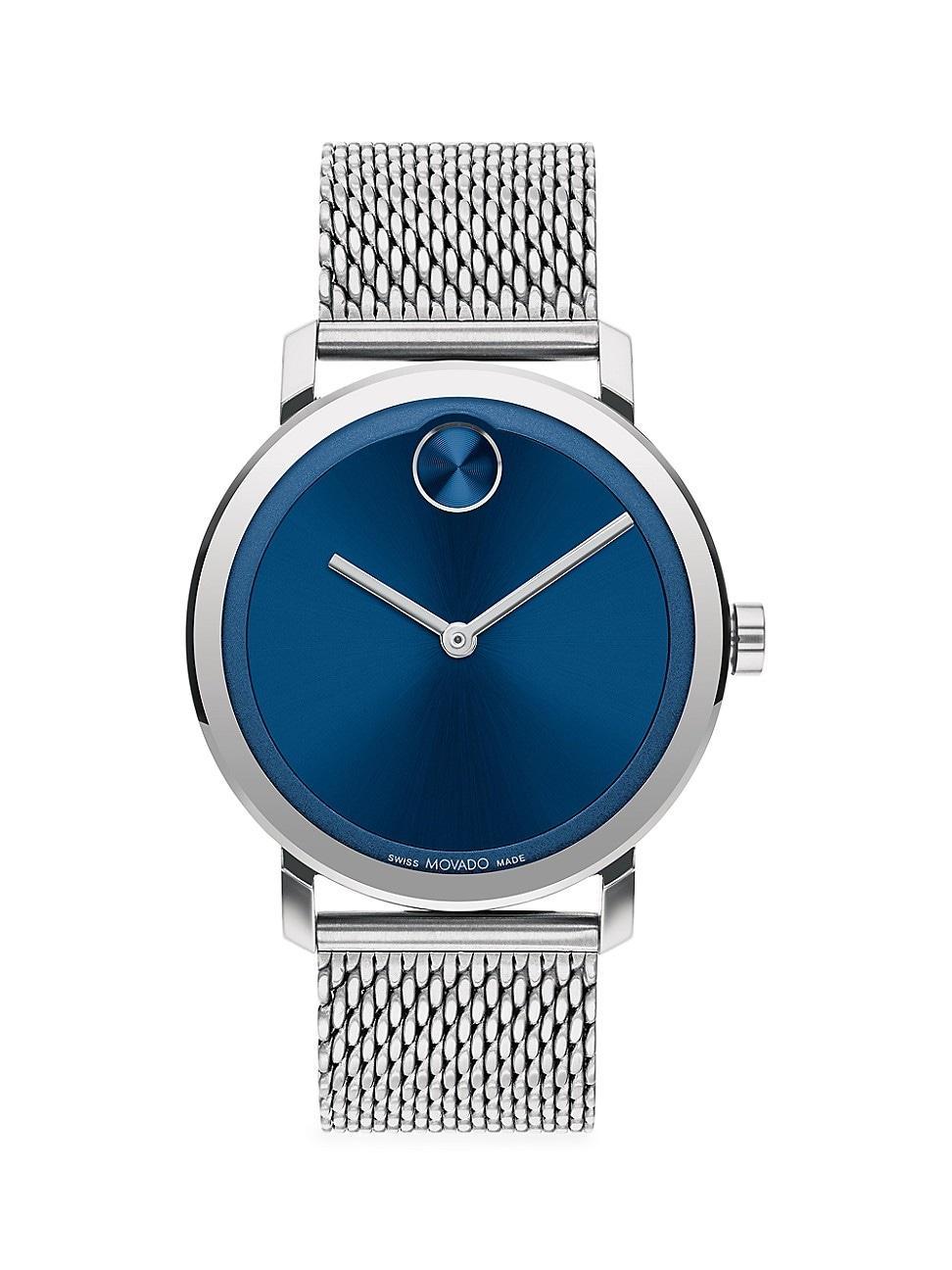 Movado Blue Stainless Steel Evolution Swiss Quartz Watch Product Image