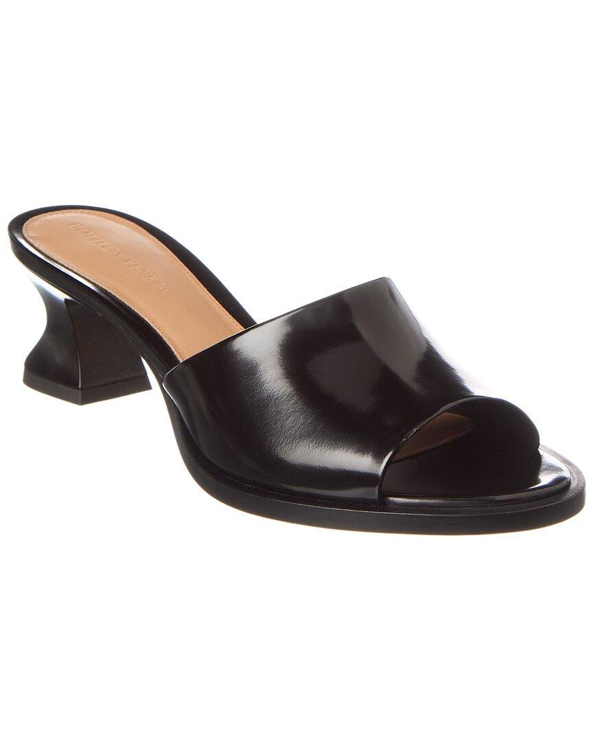 Cha Cha Leather Mules In Black Product Image