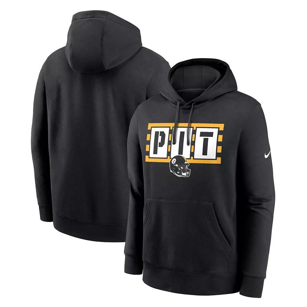 Men's Nike Black Pittsburgh Steelers Hometown Fleece Pullover Hoodie, Size: Medium Product Image
