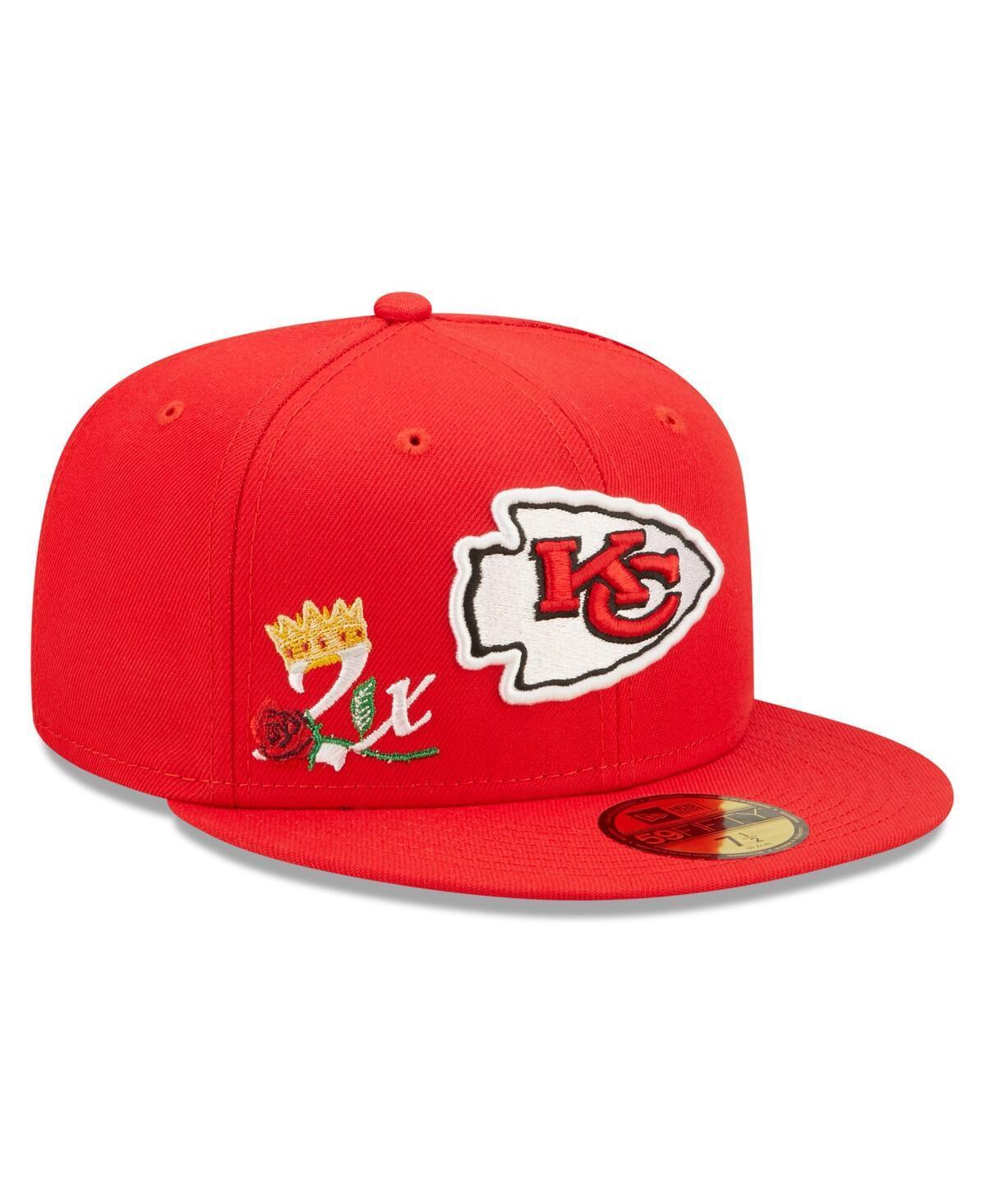 Mens New Era Kansas City Chiefs Crown 2x Super Bowl Champions 59FIFTY Fitted Hat Product Image