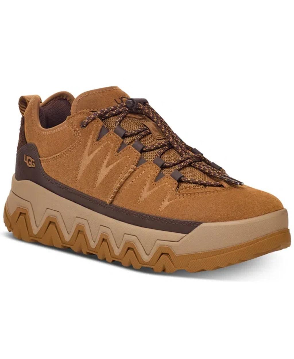 UGG Mens CapTrail Low Suede/Textile/Recycled Materials Sneakers Product Image