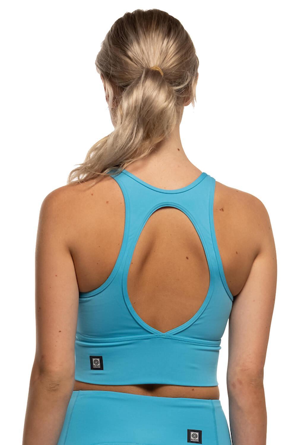 Rae Sports Bra - Cyan Blue Female Product Image