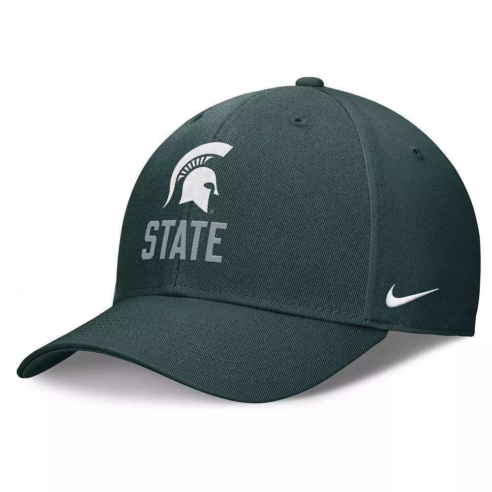 Men's Nike Green Michigan State Spartans Campus Club Adjustable Hat Product Image