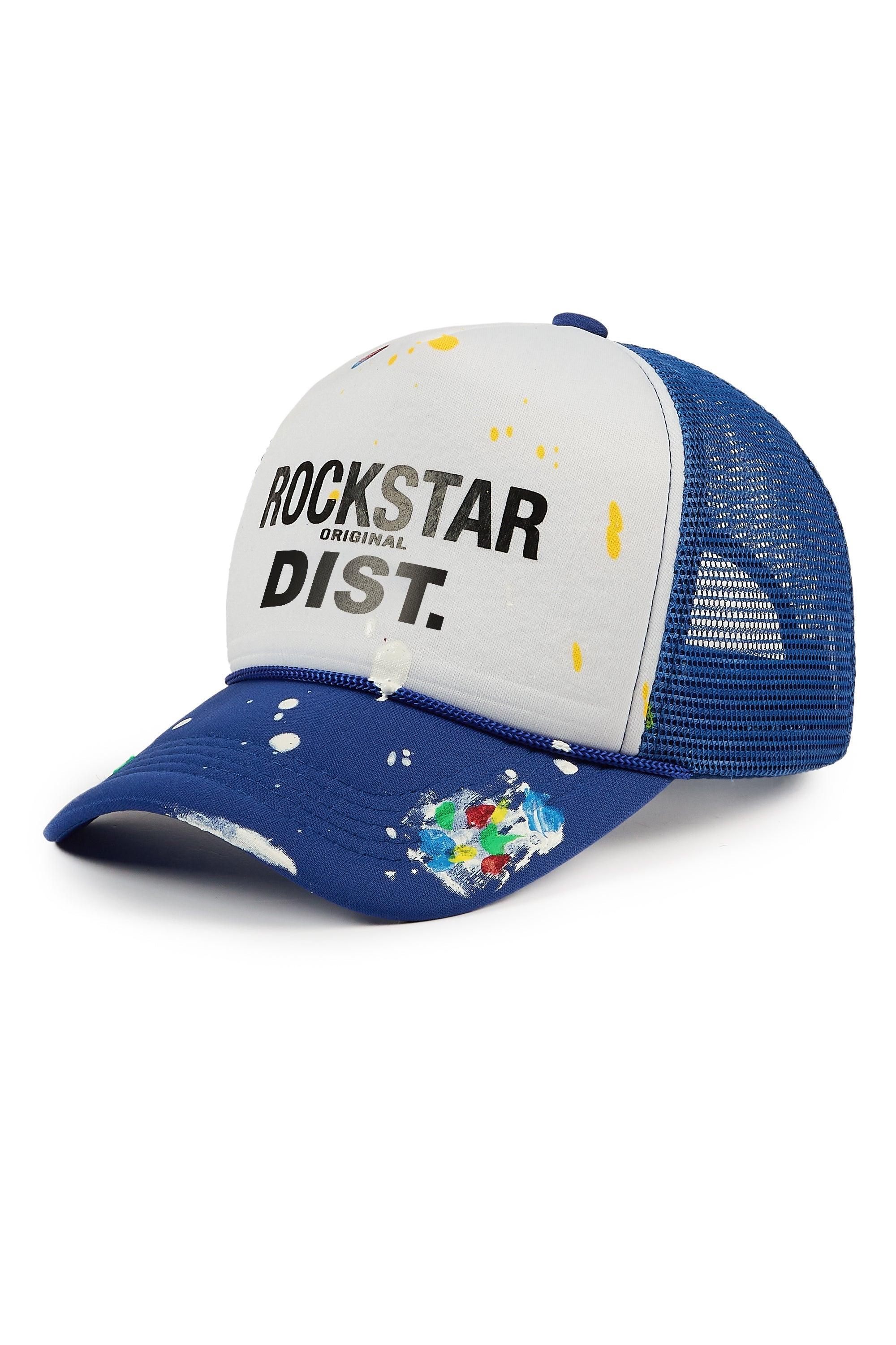 Good Side Only White/Royal Blue Trucker Hat Female Product Image