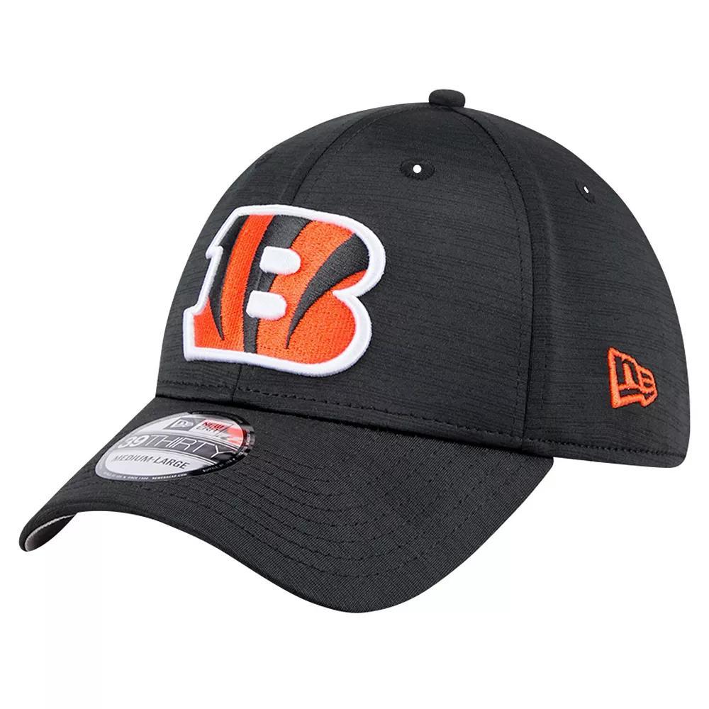 Men's New Era Black Cincinnati Bengals  Active Tech 39THIRTY Flex Hat, Size: Small/Medium Product Image