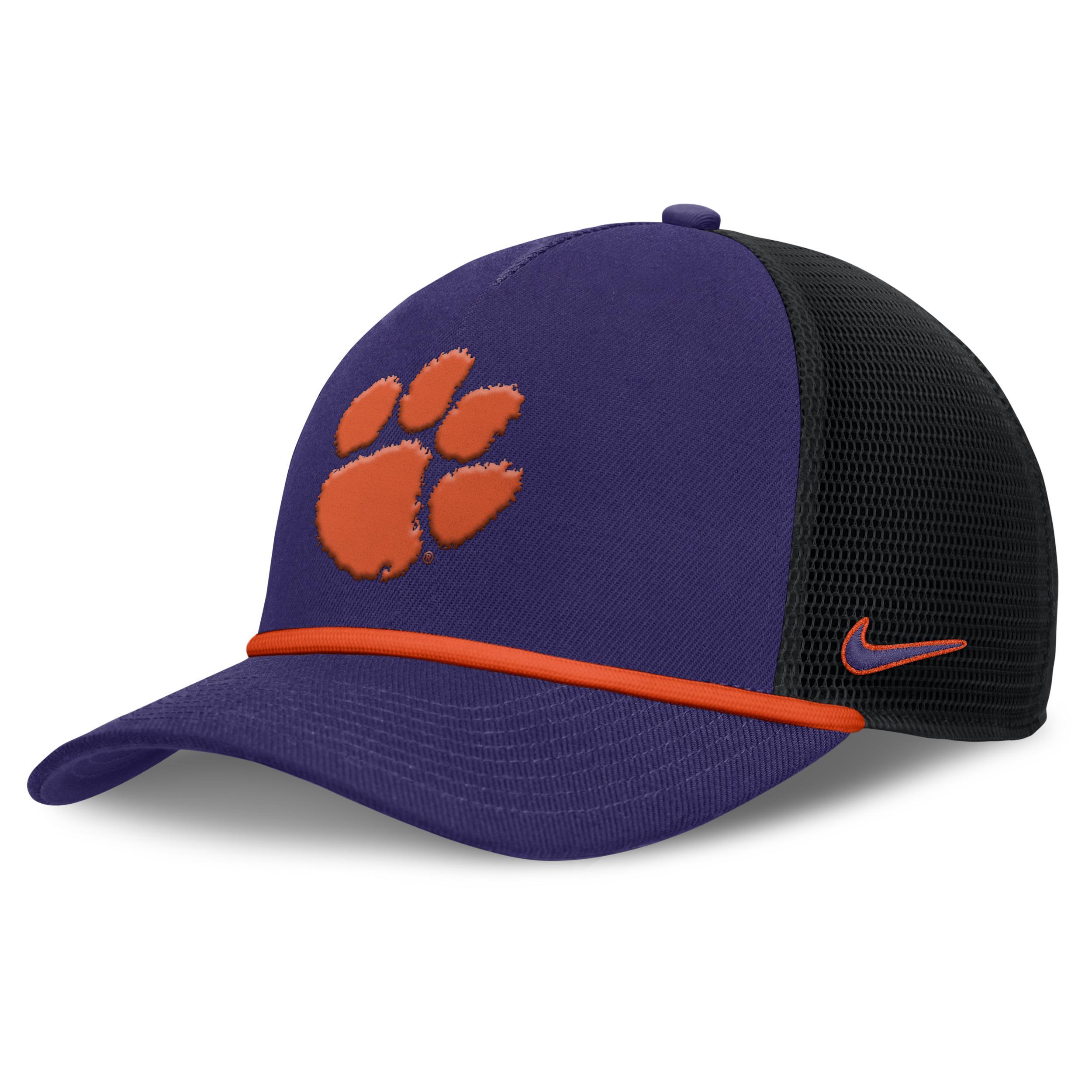 Clemson Primetime Rise Nike Men's College Trucker Adjustable Hat Product Image
