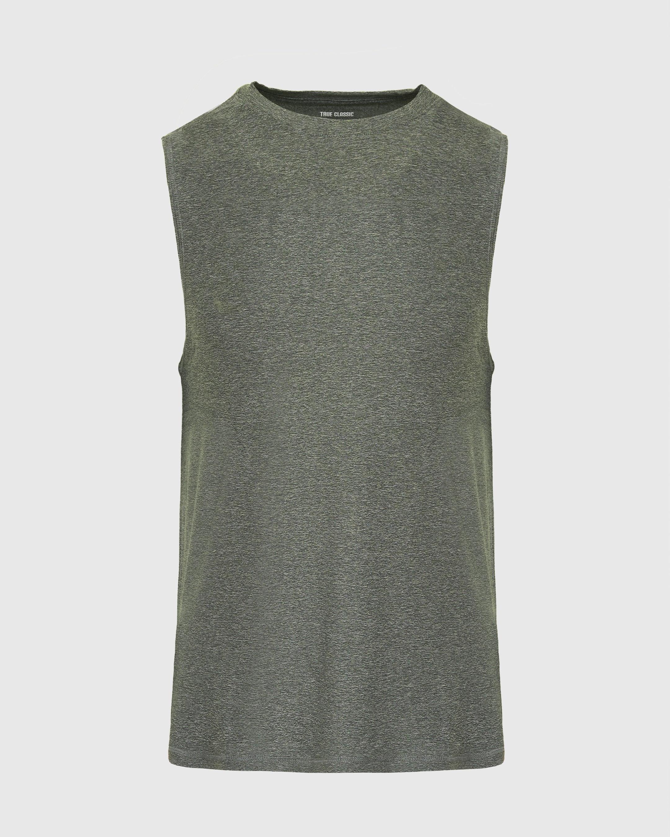 Heather Forest Sleeveless Active Muscle Tee Product Image