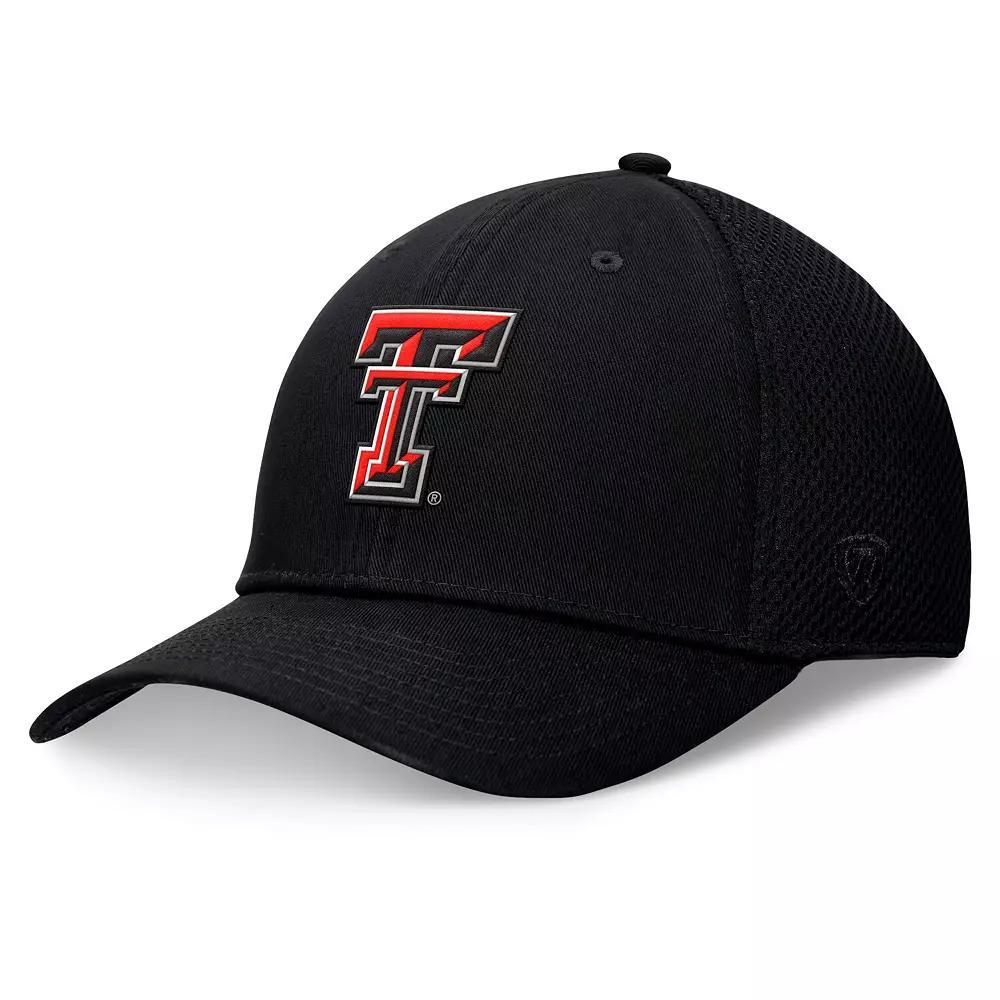 Men's Top of the World Black Texas Tech Red Raiders Spacer Flex Hat, Size: Medium/Large Product Image