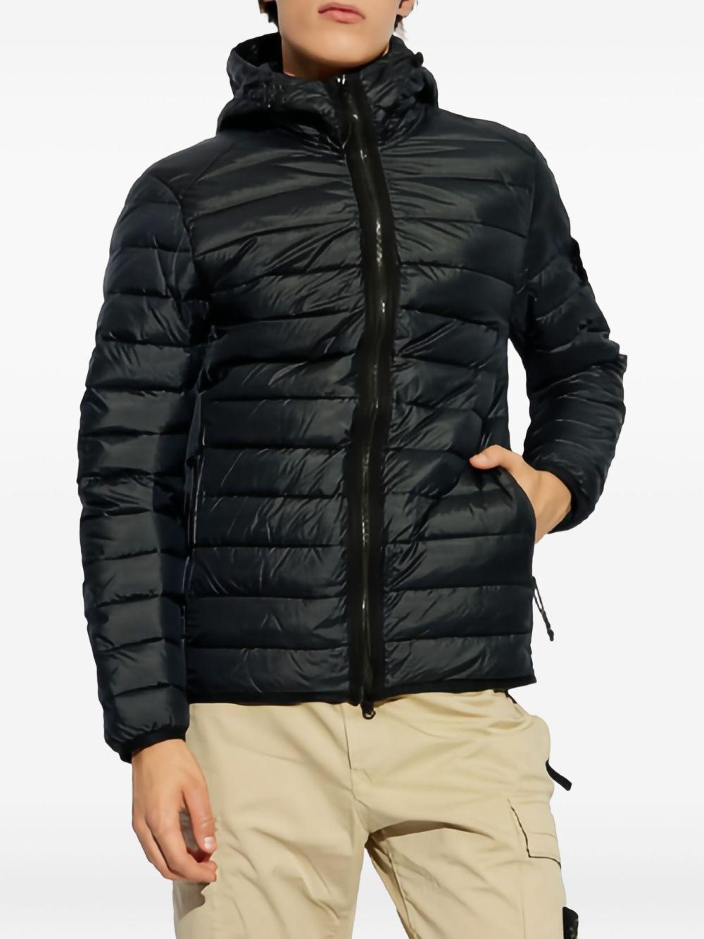 hooded quilted jacket Product Image