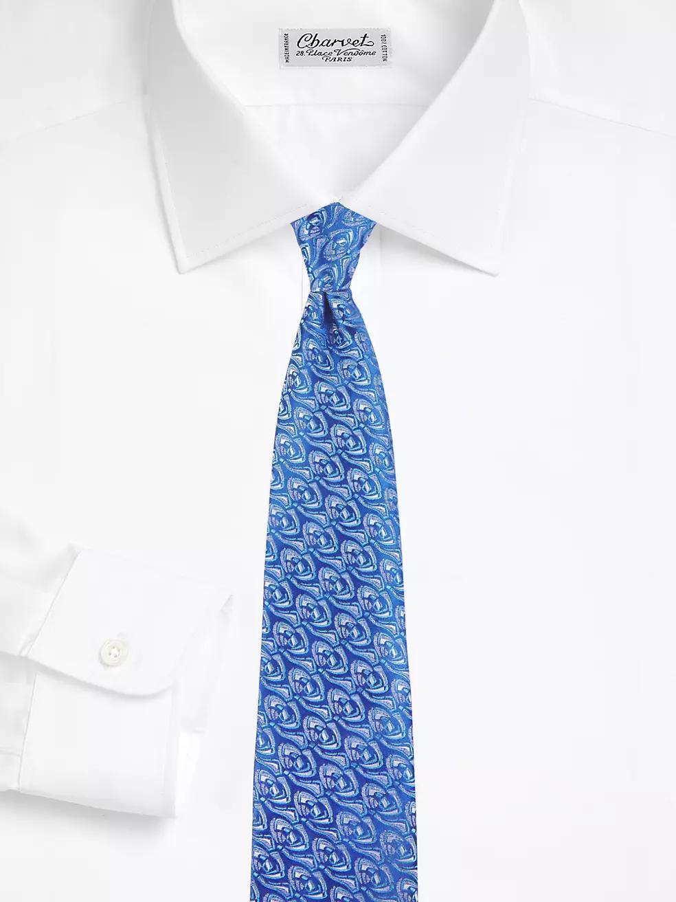 Rose Jacquard Silk Tie Product Image