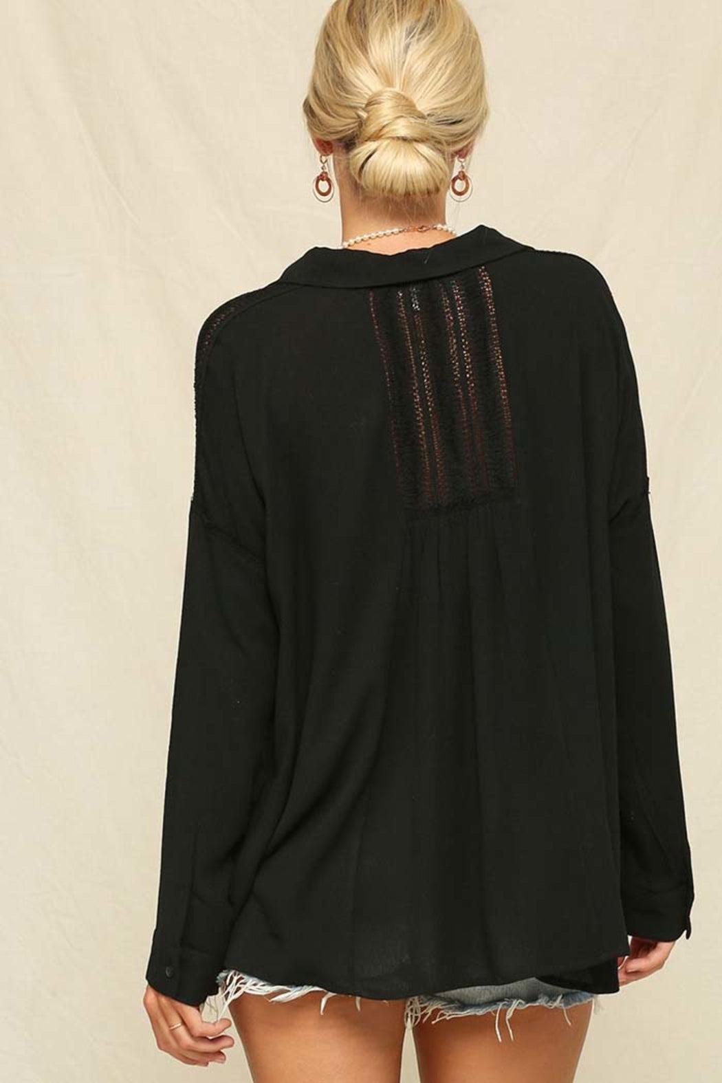 Boho Breeze Button-Up Shirt Product Image